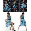Robe Satinée Turquoise