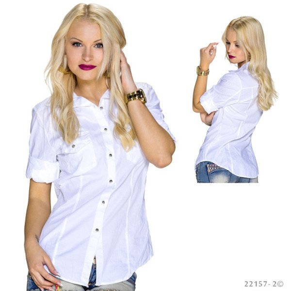Chemisier Blanc Fashion