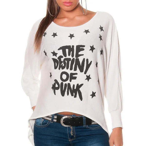 Pullover Fashion Oversize Asymétrique