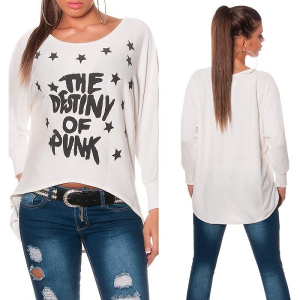 Pullover Fashion Oversize Asymétrique