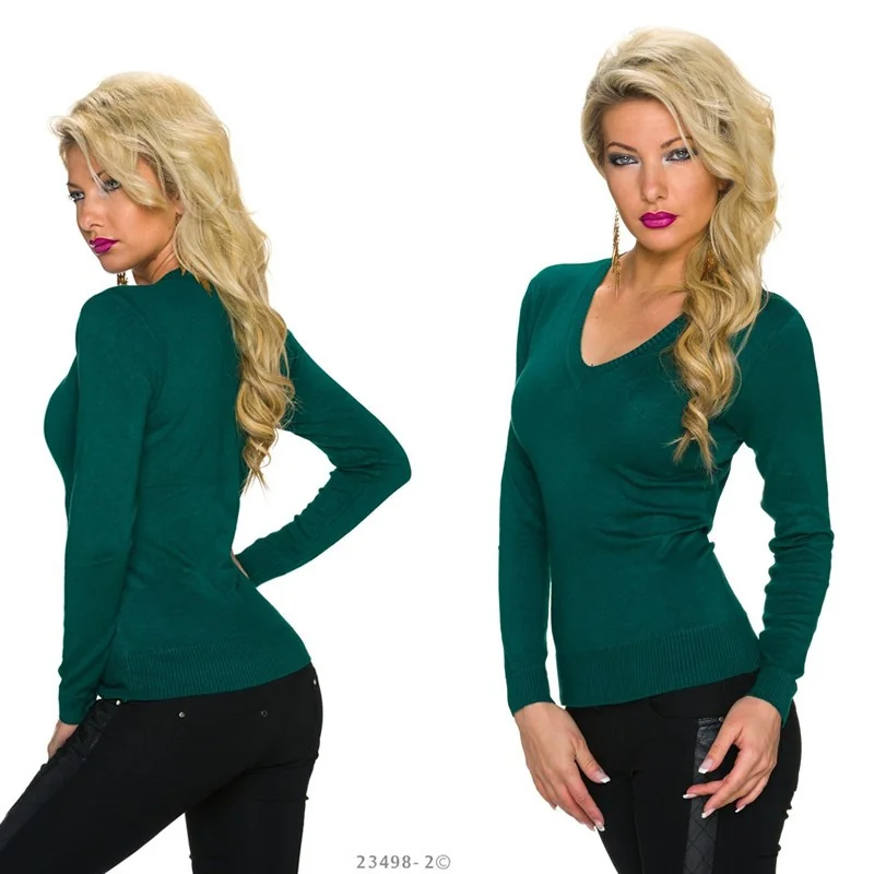 Pull Fashion Vert Foncé
