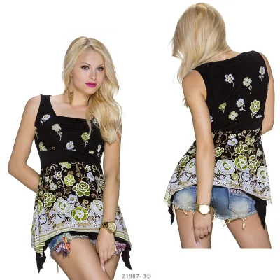 Top Imprimé Tendance Charbell