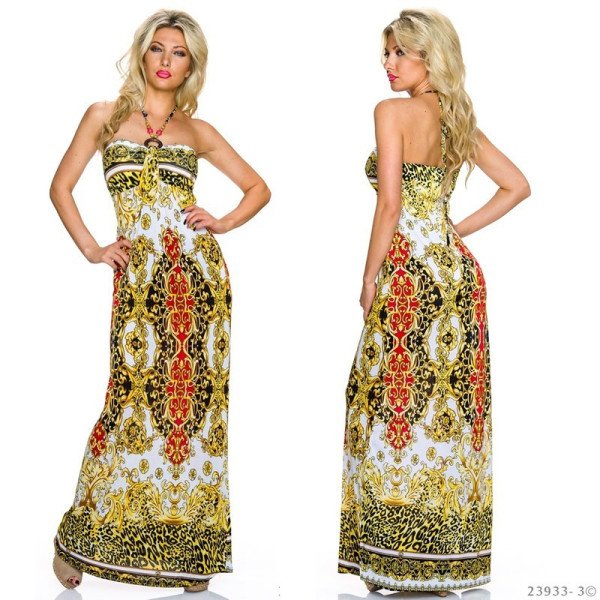 Robe Longue Fluide Imprimée