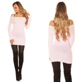 Pull Long Chaud Rose