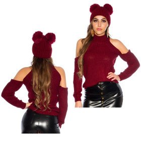 Pull Fashion Bordeaux Koucla Sexy
