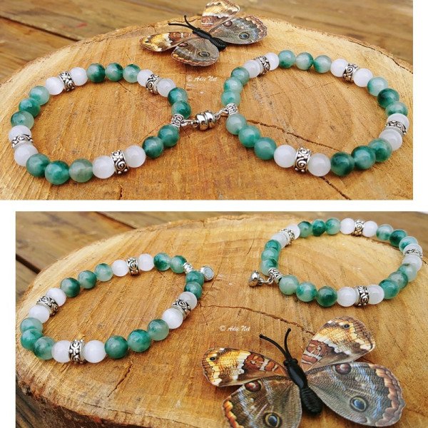 Bracelets Duo Aimantés Pierres Naturelles