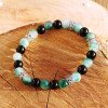 Bracelet Calcédoine Verte Onyx