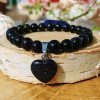 Bracelet Coeur Blue Sand Stone