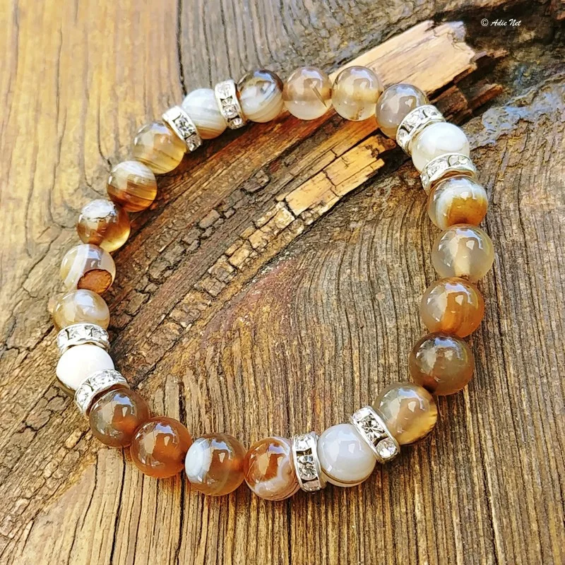 Bracelet Agate Café