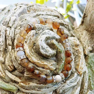 Bracelet Agate Café