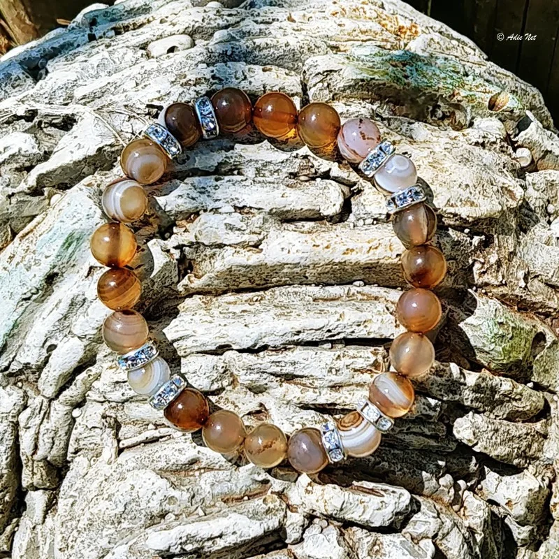 Bracelet Agate Café