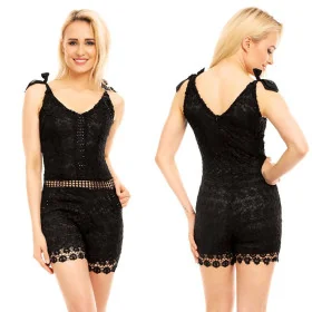 Combishort Noir Dentelle Sexy