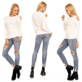 Pull Crème Tendance