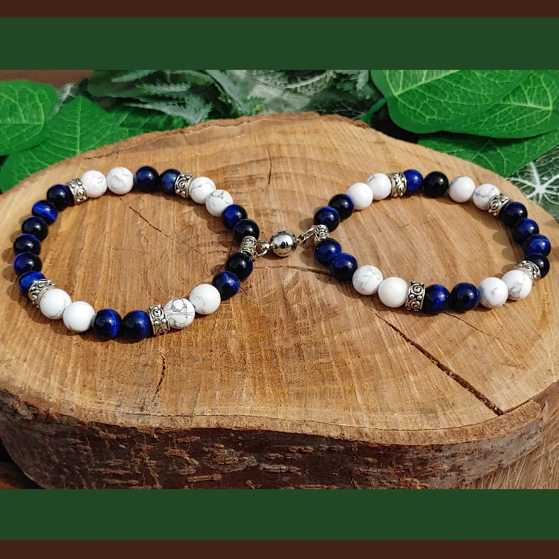 Bracelets Couple Duo Aimantés Pierres Naturelles