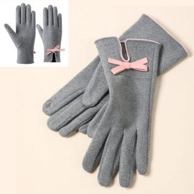 Gants Chic Gris Polaire Fonction Tactile