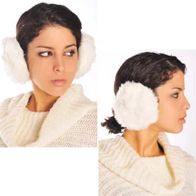 Cache Oreilles Blanc Doux Tendance
