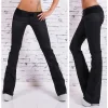 Jeans Sexy Bootcut Noir Tendance