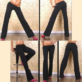 Pantalon Style Tailleur Noir Chic et Polyvalent