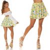 Mini-jupe Fleurie Jaune Tendance Feel Happy