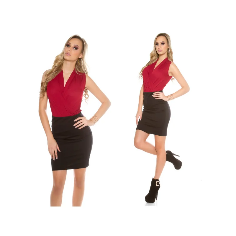 Jupe Noire KOUCLA Moulante Taille Élastique