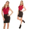 Jupe Noire KOUCLA Moulante Taille Élastique