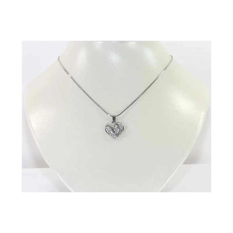 Collier Iris Strass Coeur