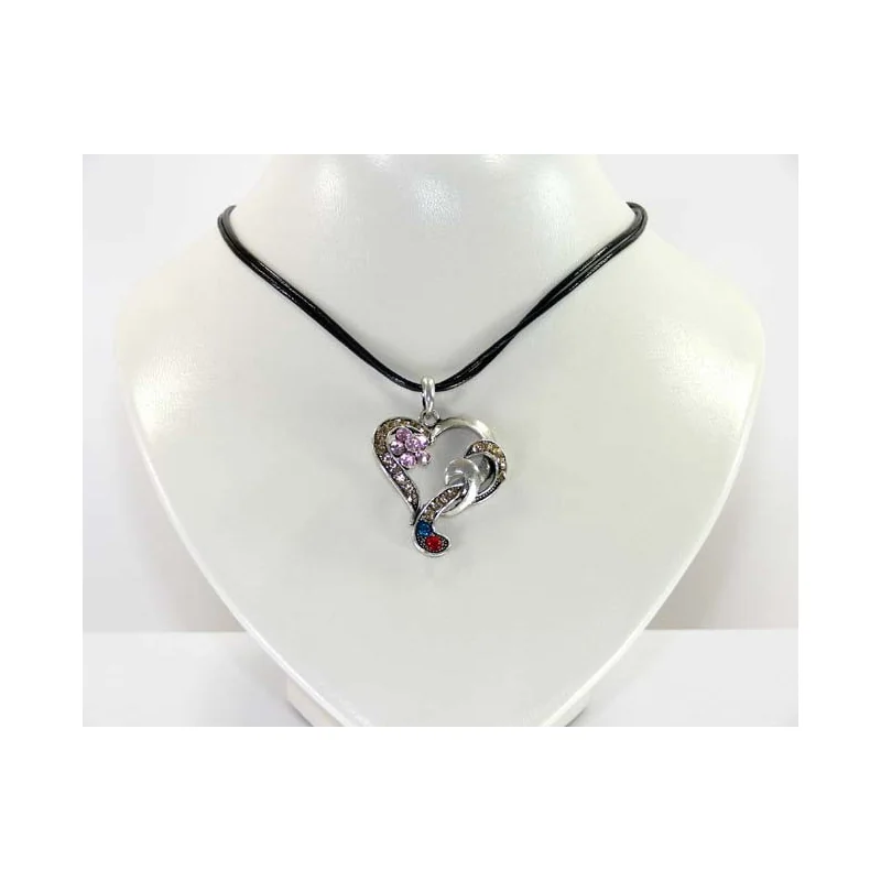 Collier Strass Collection Vintage Coeur