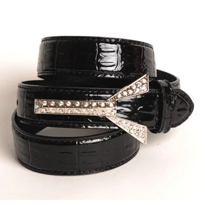 Ceinture Noire Strass