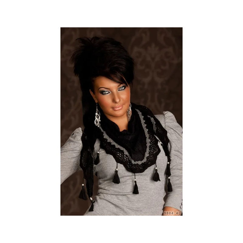 Foulard Pompoms