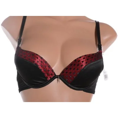 Soutien Gorge Fleur Papillon Noir Rouge