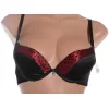 Soutien Gorge Fleur Papillon Noir Rouge