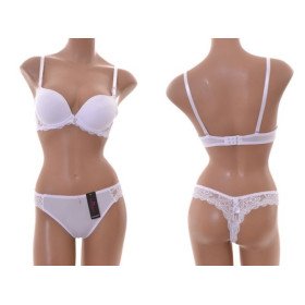 Soutien Gorge Fleur Papillon Blanc