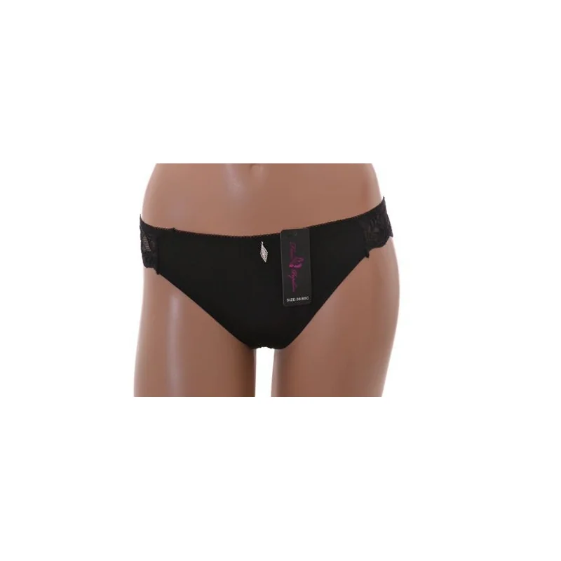 String Fleur Papillon Noir