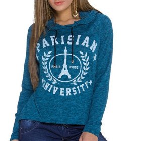 Pull Capuche Petrol