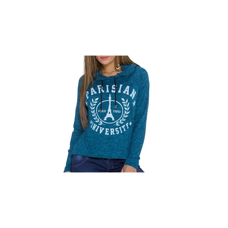 Pull Capuche Petrol