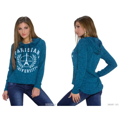 Pull Capuche Petrol